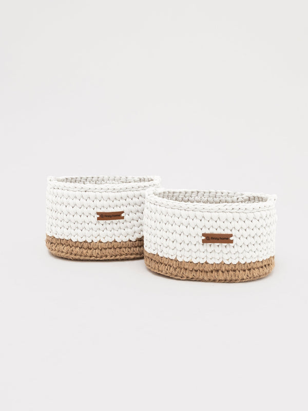 Diaper Caddy with Jute Accent