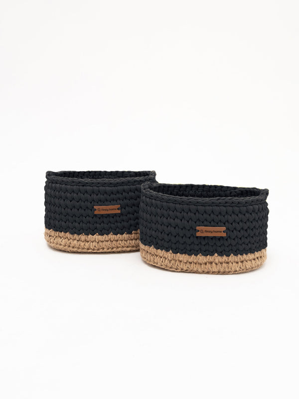 Diaper Caddy with Jute Accent