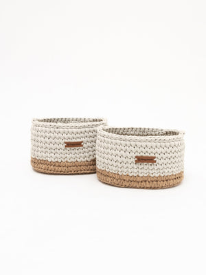 Diaper Caddy with Jute Accent