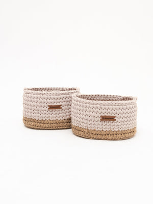 Diaper Caddy with Jute Accent