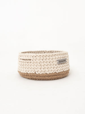 Basket Round with Jute Accent