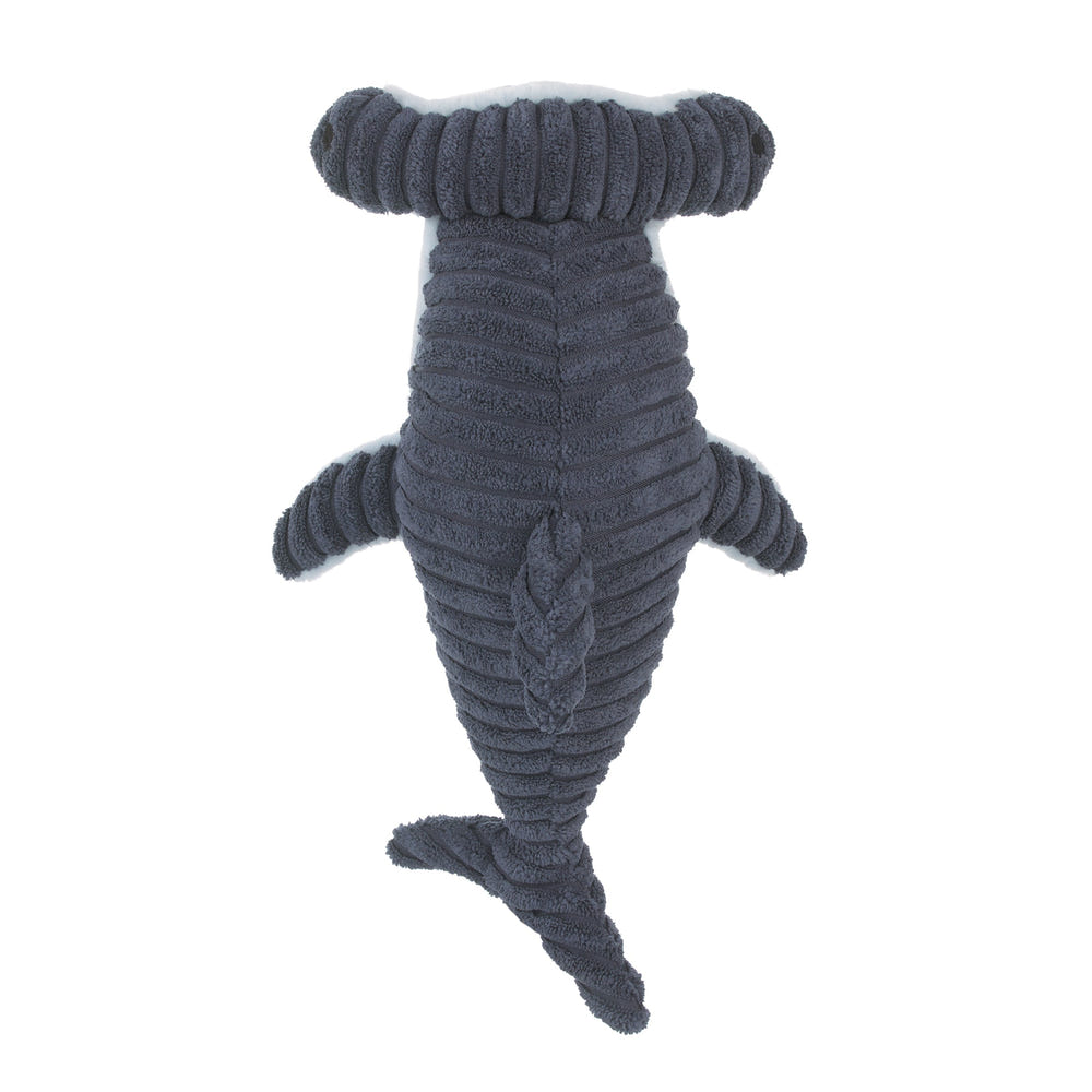 Explore Dream Discover Navy, and Light Blue Hammerhead Shark Shaped Plush Stuffed Animal