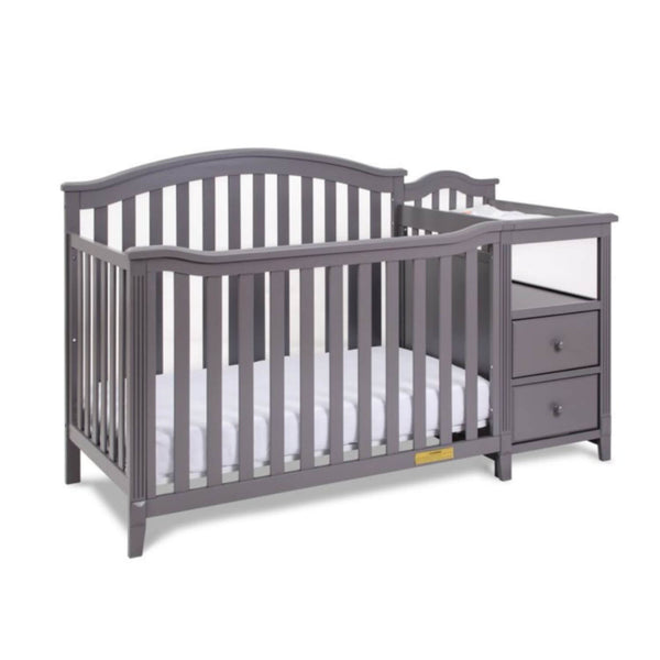 AFG Kali 4-in-1 Crib and Changer Combo Gray