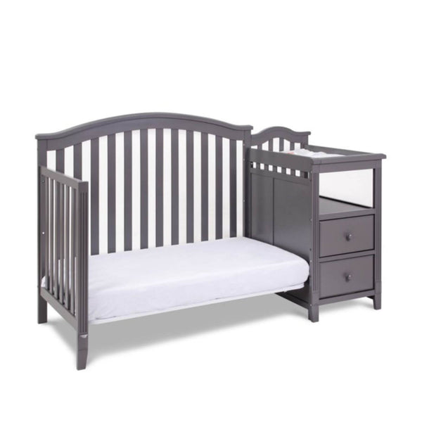 AFG Kali 4-in-1 Crib and Changer Combo Gray