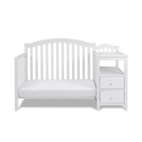 AFG Kali 4-in-1 Crib and Changer Combo White