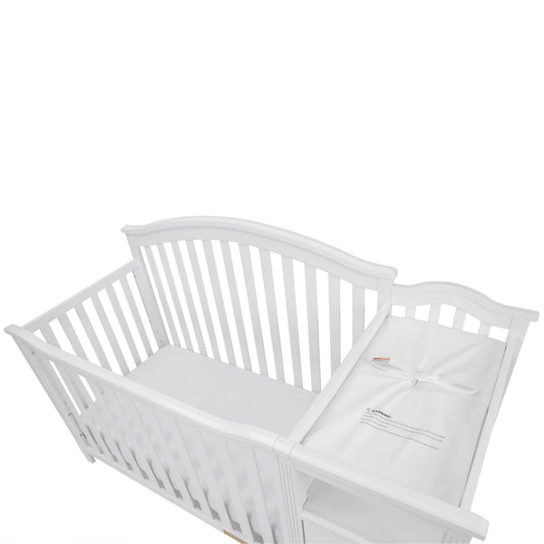 AFG Kali 4-in-1 Crib and Changer Combo White