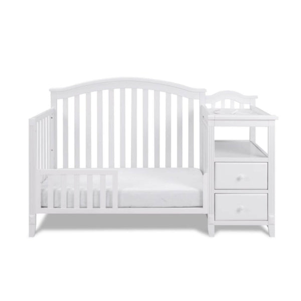 AFG Kali 4-in-1 Crib and Changer Combo White