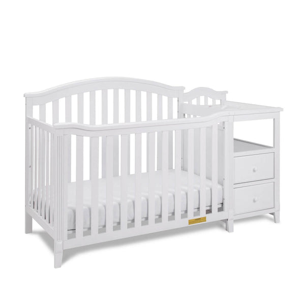 AFG Kali 4-in-1 Crib and Changer Combo White