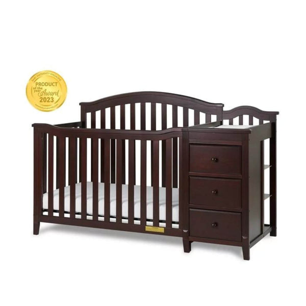 AFG Kali II 4-in-1 Convertible Crib and Changer Combo Espresso