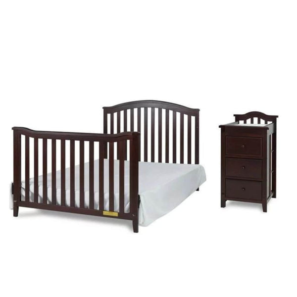 AFG Kali II 4-in-1 Convertible Crib and Changer Combo Espresso