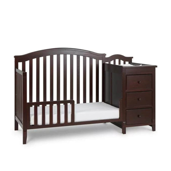 AFG Kali II 4-in-1 Convertible Crib and Changer Combo Espresso