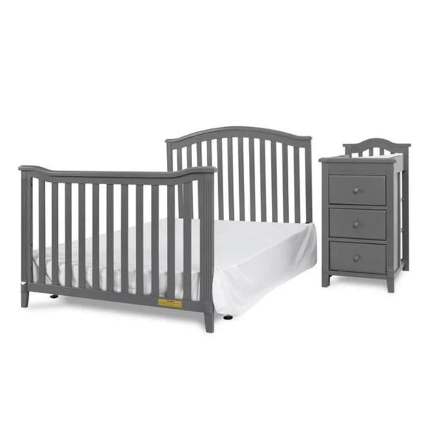 AFG Kali II 4-in-1 Convertible Crib and Changer Gray