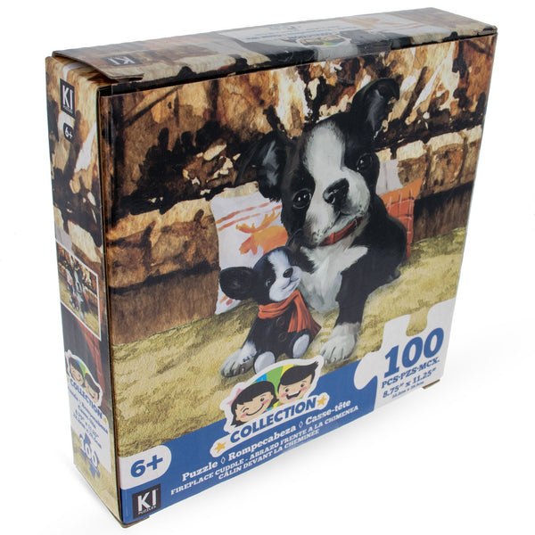 100 Piece Dog with a Toy Puzzle for kids - fun and engaging craft activity for young puzzle enthusiasts.
