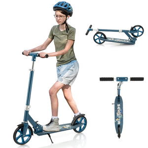 Folding Aluminum Alloy Scooter with 3 Adjustable Heights for Kids