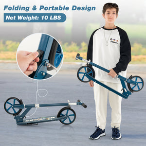 Folding Aluminum Alloy Scooter with 3 Adjustable Heights for Kids