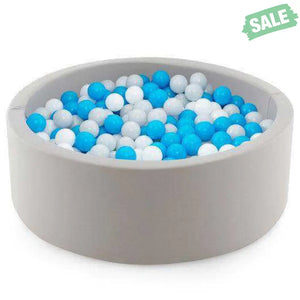 Kiddie Baby Playpen with 200 Ocean Balls and Storage Bag-Gray Baby Playpen & Playards