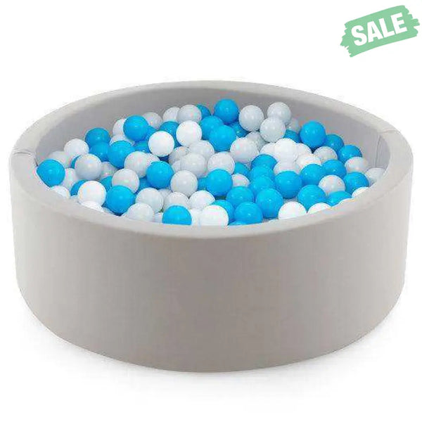 Kiddie Baby Playpen with 200 Ocean Balls and Storage Bag-Gray Baby Playpen & Playards