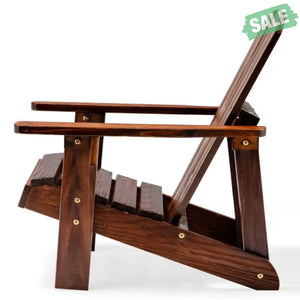 Kid’s Adirondack Chair with High Backrest and Arm Rest-Coffee Kids Chairs & Seating