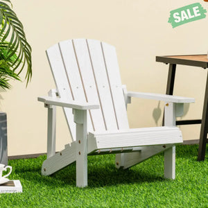 Kid’s Adirondack Chair with High Backrest and Arm Rest-Coffee Kids Chairs & Seating