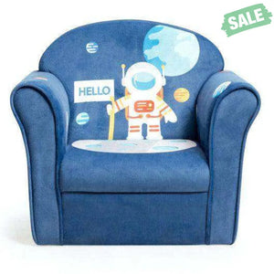 Kids Astronaut Armrest Upholstered Couch Blue Kids Chairs & Seating