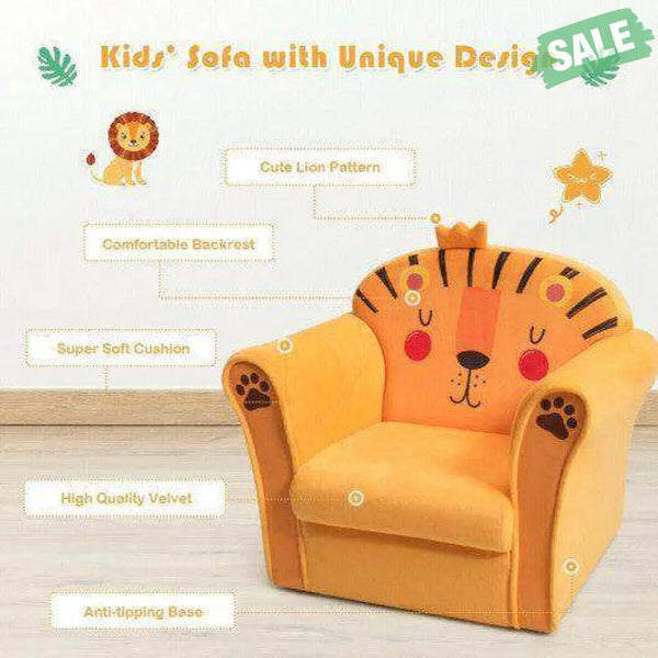 Kids Astronaut Armrest Upholstered Couch Blue Kids Chairs & Seating