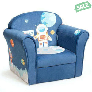 Kids Astronaut Armrest Upholstered Couch Blue Kids Chairs & Seating