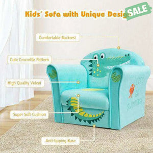 Kids Astronaut Armrest Upholstered Couch Blue Kids Chairs & Seating