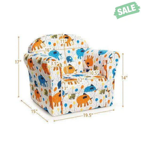 Kids Astronaut Armrest Upholstered Couch Blue Kids Chairs & Seating