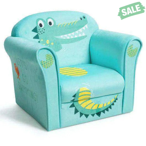 Kids Astronaut Armrest Upholstered Couch Blue Kids Chairs & Seating