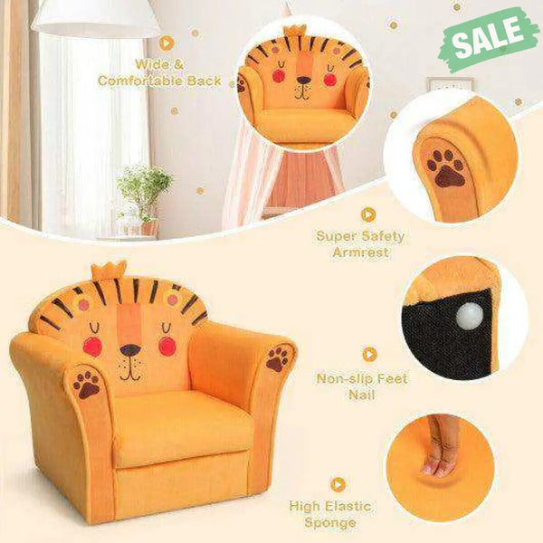 Kids Astronaut Armrest Upholstered Couch Blue Kids Chairs & Seating