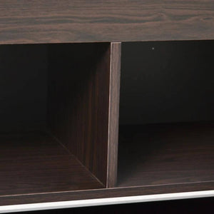 HOMCOM Kids Bookcase Multi-Shelf Book Rack with Mobile Drawer, Brown