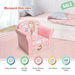 Kids Lamb Sofa Children Armrest Couch Pink Kids Chairs & Seating