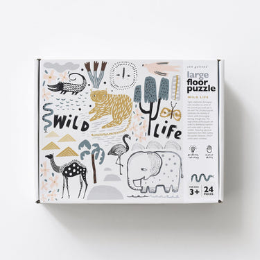 Wild Life Floor Puzzle for babies featuring colorful animal designs, perfect for playtime and learning.