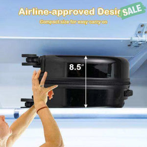 Kids Luggage Set with 14 Inches Carry-on Hardside Spinner Toddler Luggage and 10 Inches Backpack-Black