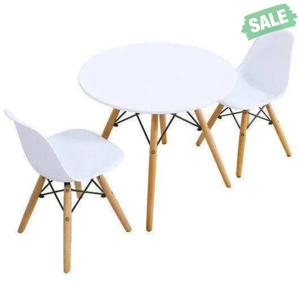 Kid’s Modern Dining Table Set with 2 Armless Chairs Kids Table & Chair Sets