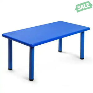 Kids Plastic Rectangular Learn and Play Table-Red Red Kids Table & Chair Sets