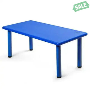 Kids Plastic Rectangular Learn and Play Table-Red Red Kids Table & Chair Sets