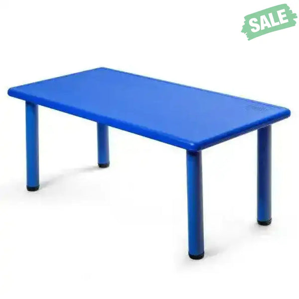 Kids Plastic Rectangular Learn and Play Table-Red Red Kids Table & Chair Sets