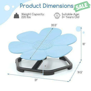 Kids Sensory Swivel Chair Elephant Petal 360¬∞ Spinning Chair-Blue