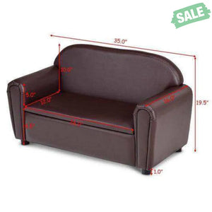 Kids Sofa Armrest Chair with Storage Function Kids Chairs & Seating