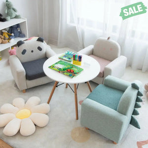 Kids Sofa with Armrest and Thick Cushion-Green Kids Chairs & Seating