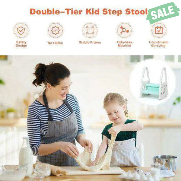 Kids Step Stool Learning Helper with Armrest for Kitchen Toilet Potty Training-Pink Pink Toddler & Kids Furniture