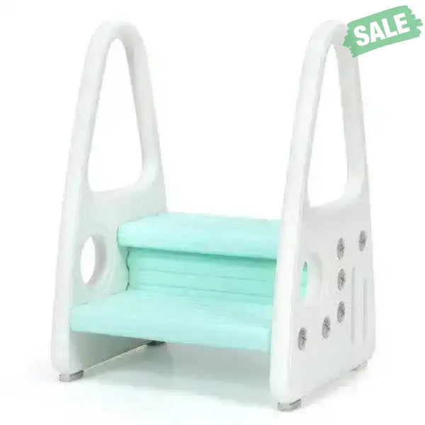 Kids Step Stool Learning Helper with Armrest for Kitchen Toilet Potty Training-Pink Pink Toddler & Kids Furniture