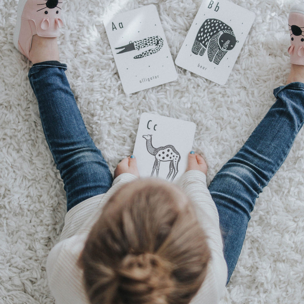 Animal Alphabet Cards for babies, featuring colorful illustrations for early learning and fun educational play.