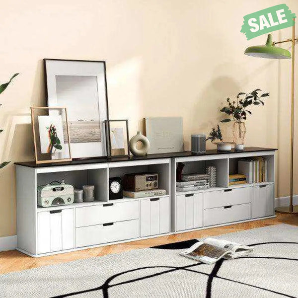 Kids Toy Storage Organizer with Blackboard Top-4-Drawer Kids Storage