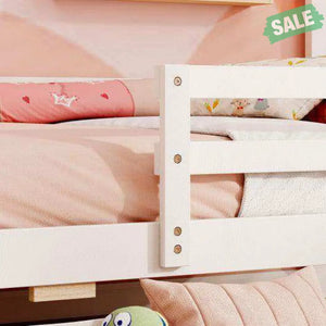 Kids Twin Size Bed with 2 Drawers Solid Wood Bed with Blackboard-Gray Gray Toddler Beds