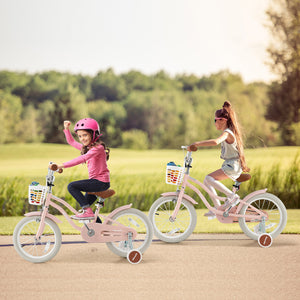 16 Inch Kids Bike with Front Handbrake and 2 Training Wheels