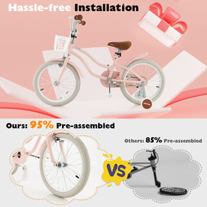 16 Inch Kids Bike with Front Handbrake and 2 Training Wheels