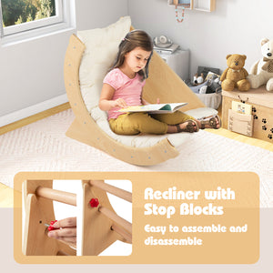 Kids Climbing Arch with Cushion Montessori Arch Climber/Rocker for Toddlers