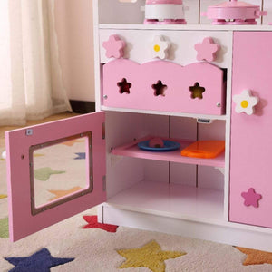 Kids Funnel 2 In 1 Pink Pretend Kitchen and Market Stall